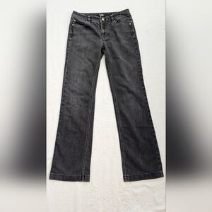White House Black  Market Bootcut Black Denim Jeans Size Blanc 4R
